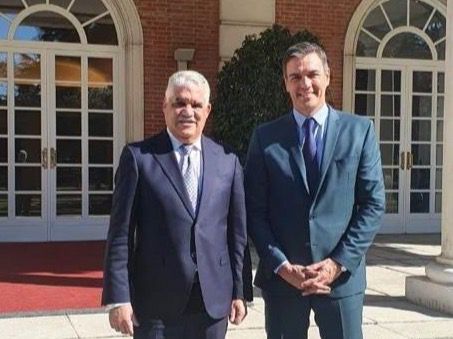 Miguel Vargas Maldonado junto a Pedro Sánchez Castejón.