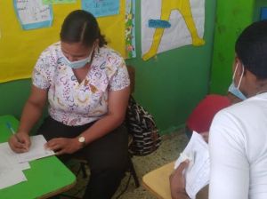 Consulta en operativo de salud del Hospital Santo Socorro.