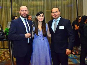 Raúl Peña, María Pezzotti y Enrique Rijo.