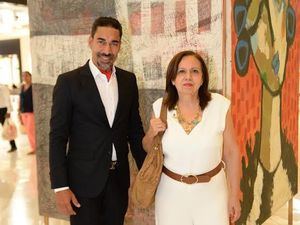 Oscar Abreu inauguró un nuevo espacio de arte en Downtown Center