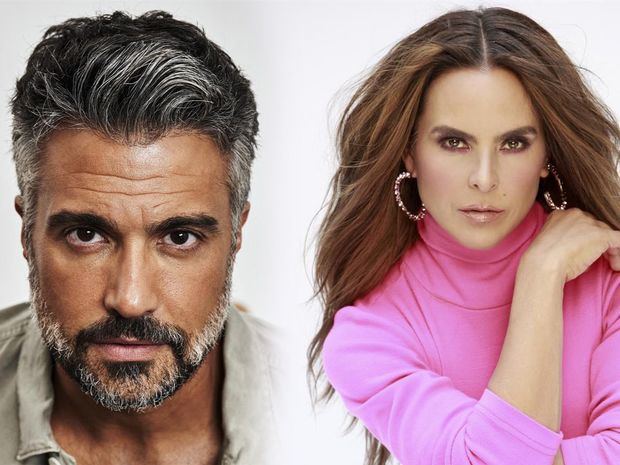 El actor y cantante Jaime Camil y la actriz Kate del Castillo.