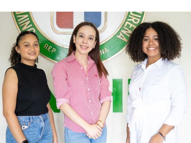 María Gabriela Dotel Hernández, Rohanny Ureña Mejía y Romina Mejía Mejía.