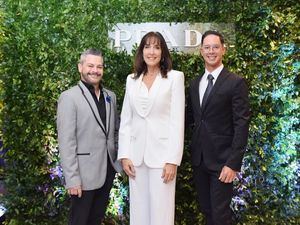 Rolando Hernández, Michele Kirschner y Héctor Benique.