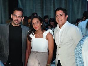 Frank Cuenca, Karla Manzueta y Jacobo Suarez.
