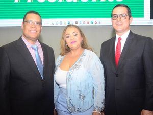 Ramón Chávez, Jackelinne Esteve y Fah Jacobo.