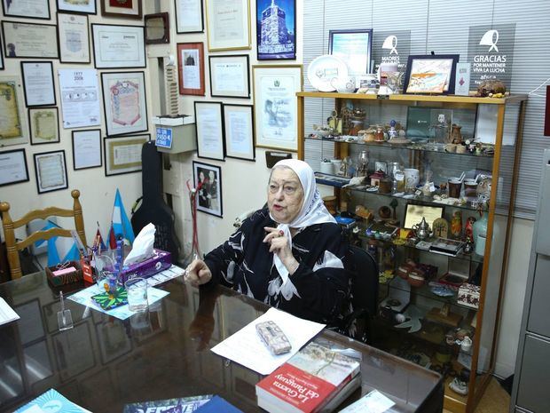 Hebe de Bonafini, durante una entrevista con EFE, en la sede de Madres de Plaza de Mayo, en Buenos Aires (Argentina). Bonafini, líder de la agrupación mencionada, falleció el pasado 20 de noviembre y este domingo hubiera cumplido 94 años.