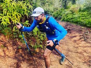 Tras lesión, Rafael Pérez logra 3er lugar en los 28km del Pico Duarte Express