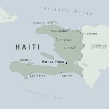 Mapa de Haití.
