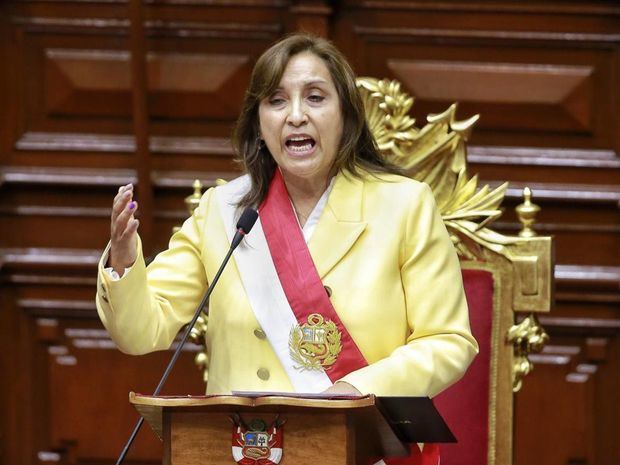 La presidenta de Perú, Dina Boluarte.