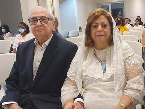 Don Luis Sánchez Noble y Dña. Mildred Bergés de Sánchez celebraron sus 61 años de casados