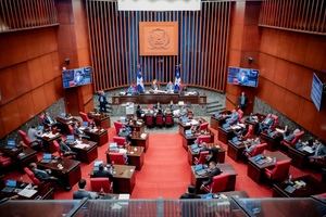 Sesión en el Senado de la República.