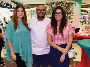 Luisa Feliz, Elvis Yunes y Nicole Baba.