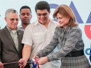 Vicepresidenta Raquel Peña y CAASD entregan obras de drenaje sanitario para Invivienda