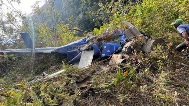 IDAC confirma accidente de helicóptero y muerte de piloto en zona de Los Cacaos San Cristóbal.