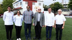 Oscar Casalis, Alicia Molano, Juan Carlos Russo, P. Nelson Garcia SJ., P. Jorge William Hernández  Díaz SJ. y P. Martín Lenk SJ.