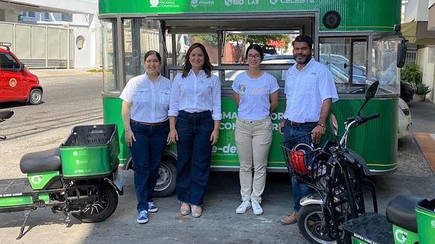 El programa “E-Delivery” reduce ruido, contaminación 
del aire y siniestros de motores en Santo Domingo.