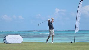 Jugador durante el Melia Golf Challenge.