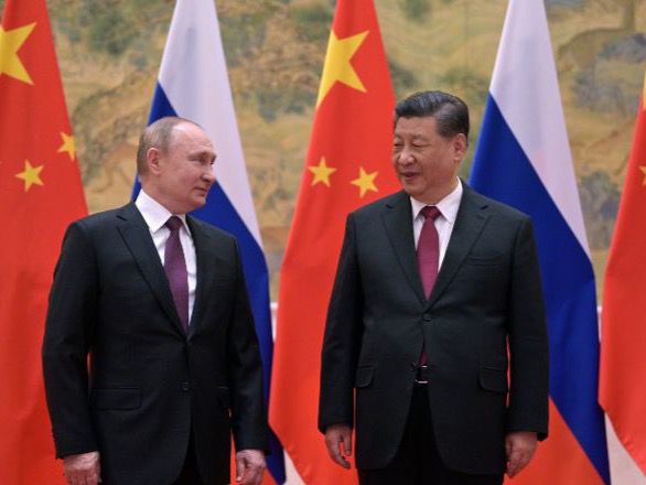 Valdimir Putin y Xi Jinping en una visita a Pekín realizada en febrero de 2022, unos días antes de iniciarse la invasión de Rusia sobre Ucrania.