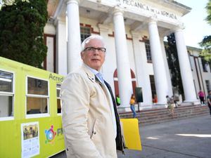 El juez Baltazar Garzón fue registrado este jueves, 23 de marzo, al acudir al Foro Mundial de Derechos Humanos, en Buenos Aires, Argentina.