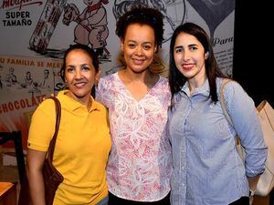 Adolfina Tejada, Janet Adames y Julia Manzur.