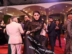 La Dra. Tania Medina deslumbró en la alfombra roja de Premios Soberano
