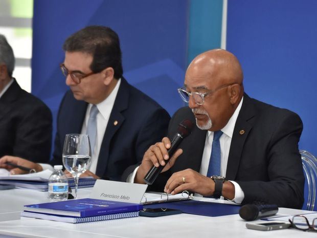 El presidente de la Junta de Directores de La Nacional, Francisco Melo Chalas, encabezó el acto de la Asamblea General Ordinaria Anual de Asociados 2023.