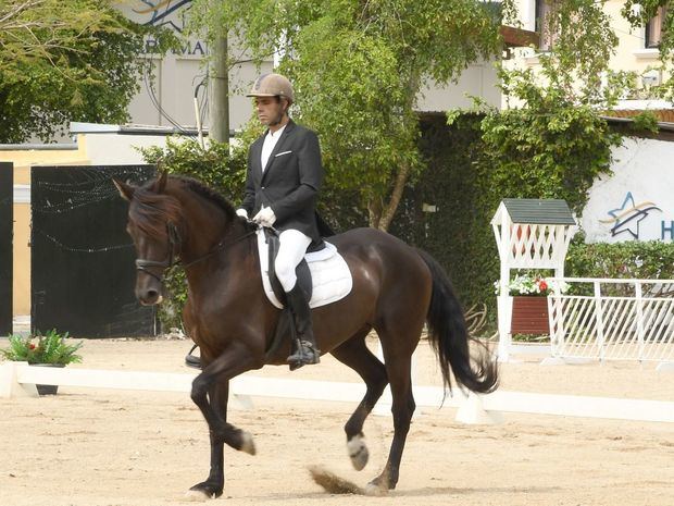 Miguel Agudo montando a Preferida.