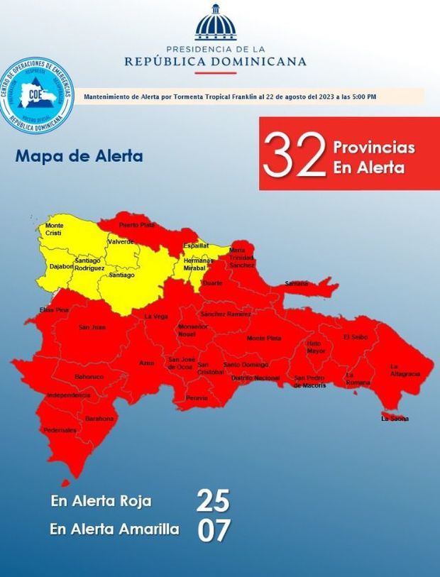 Mapa de alerta.