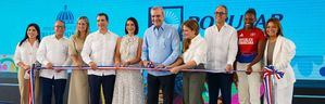 Popular, presidente Abinader y ADN inauguran parque Velazcasas