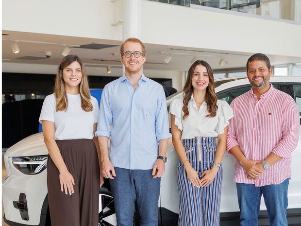 Daniella Pagés, Christian Cabral, Lorena Espaillat y Alejandro Santos.