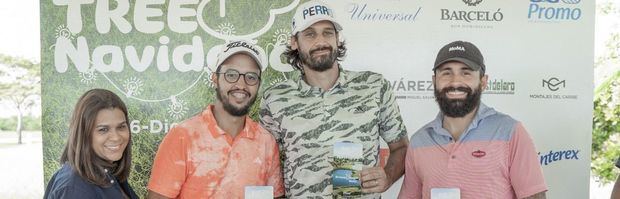 Equipo campeón hándicap Leonardo Henríquez, Arturo Sanz y Fernando Casanova.