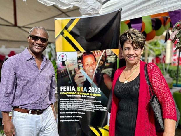 La ex alcaldesa de Sabana Grande de Boya, Bertilia Fernández y el presidente de BRA, Ulrick Gaillard.
