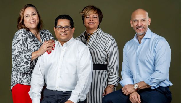 Patricia Santana, Héctor Santana, María Denisse Rodríguez y Franklin Limardo.