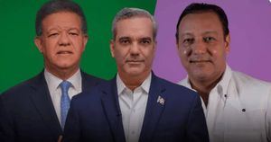 Leonel Fernández, Luis Abinader y Abel Martínez.