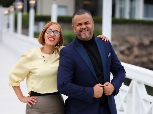 karina rivera y amado khoury ejecutivos de bonches latinos media group.