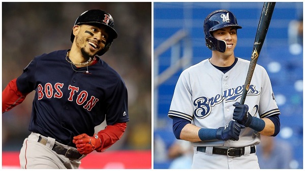 Mookie Betts y Christian Yelich 