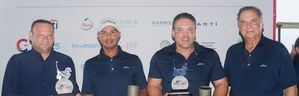 Juan J. Cestero y Fabio Balbuena ganadores del torneo de golf norte 2024 de AMCHAMDR