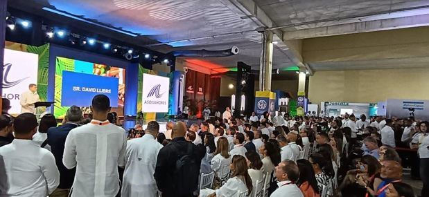David Llibre presidente de Asonahores en su discurso de inauguración del evento.