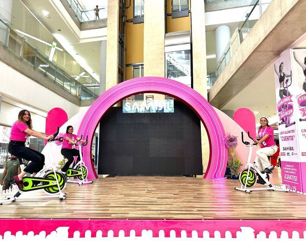 'Pedaleando por la Prevención': Sambil Santo Domingo se une a la lucha contra el cáncer de mama
