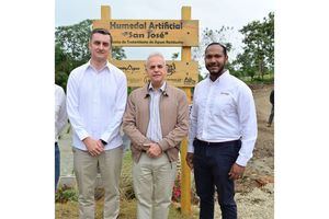 Inauguran humedal artificial para mejorar el saneamiento ambiental en Jarabacoa