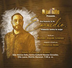 Grupo de teatro de la JCE presenta la obra “Una historia: la de Enumidio, Violencia contra la Mujer”