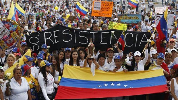 Manifestaciones en Venezuela. 