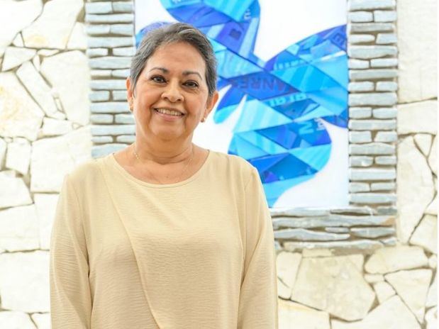La presidenta del Voluntariado Banreservas, Carmen Alicia Quijano de Aguilera