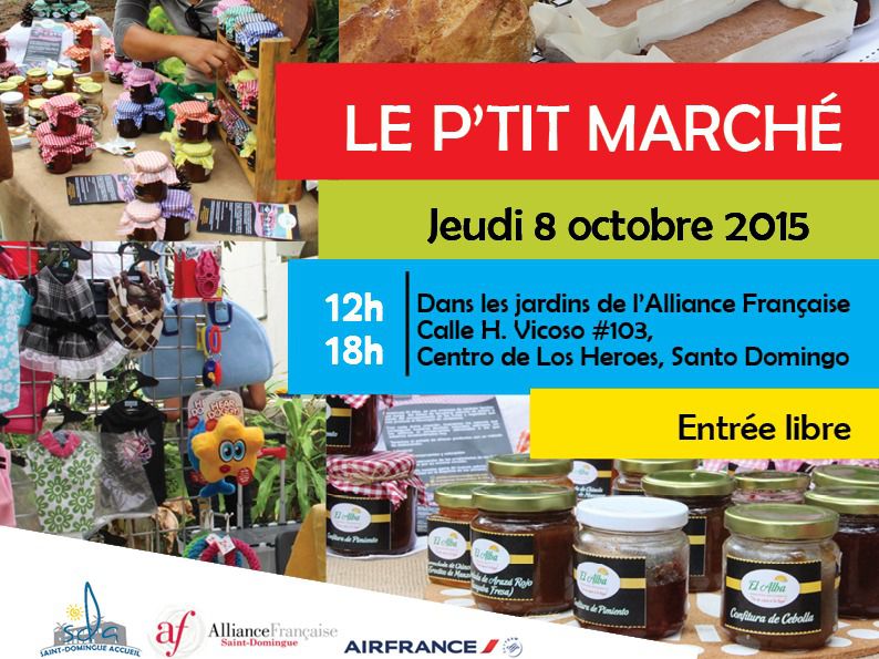 Pequeño Mercado de Saint Domingue Accueil este jueves 08, en la Alianza Francesa