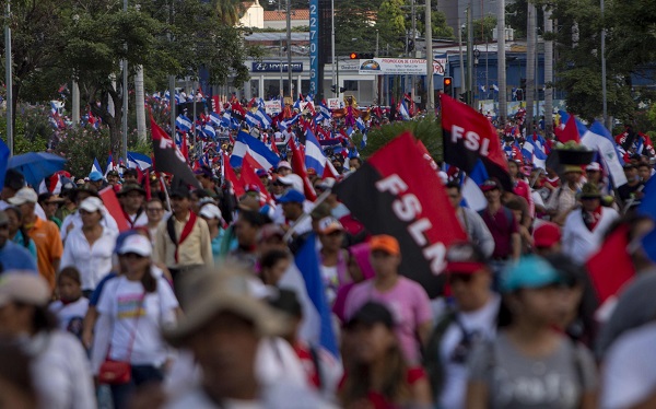 Manifestación en Managua
