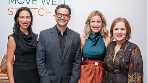 Milagros Almonte, Richard Marine, Johanna Fernández y Georgina Benou.