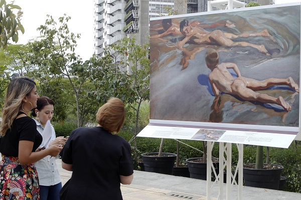 Obra "Niños en la playa" de Soroll