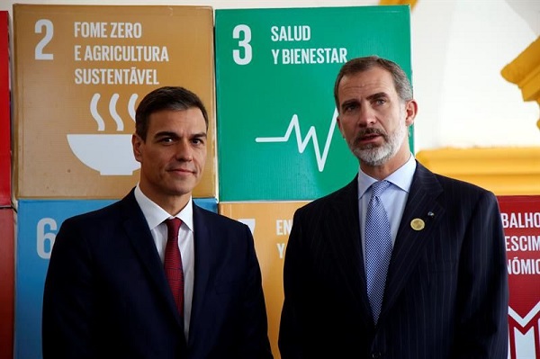 Pedro Sánchez y Felipe VI