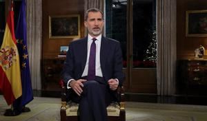 Felipe VI insta a garantizar la convivencia en España basada en Constitución 