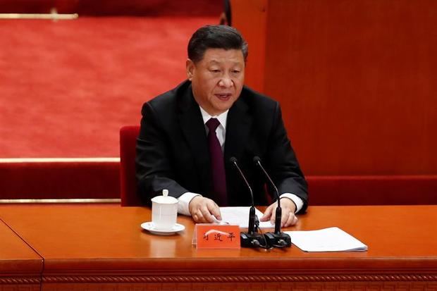 Imagen del presidente chino, Xi Jinping en Pekín (China). 